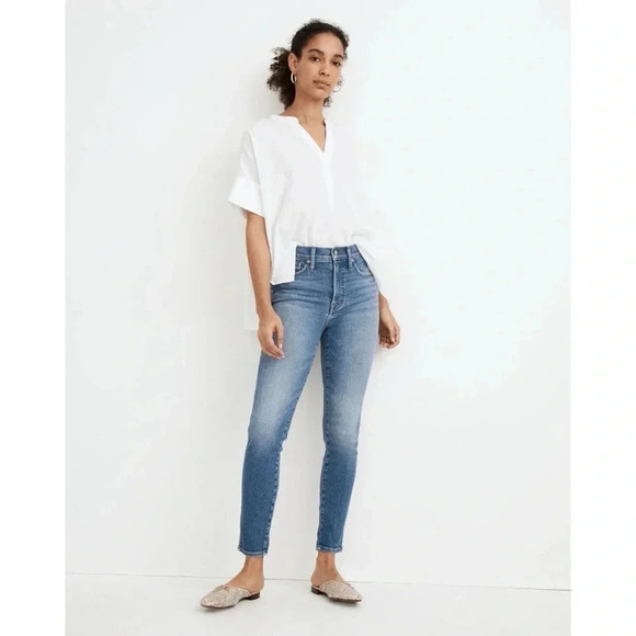 Madewell NEW!! 10” High Rise Skinny Crop Jeans Size 27 - Picture 1 of 12